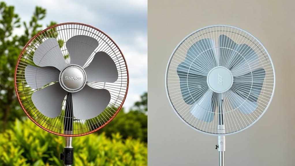 outdoor versus indoor fans