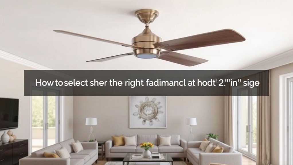 select fan size based room