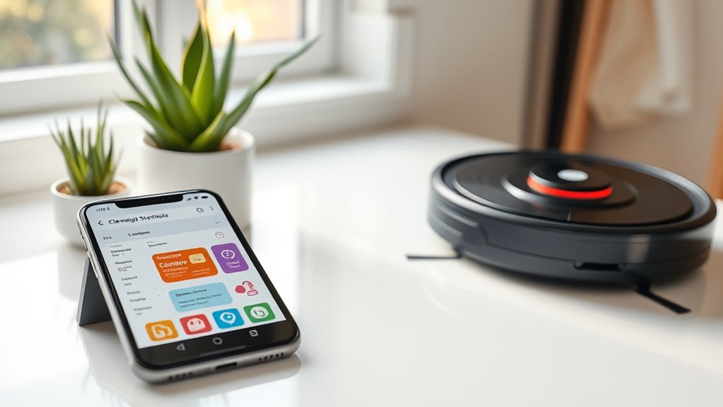 smart cleaning app automation