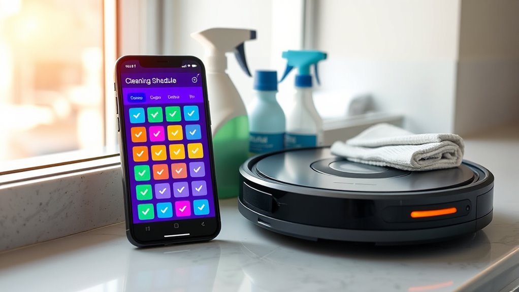 smart cleaning schedule management