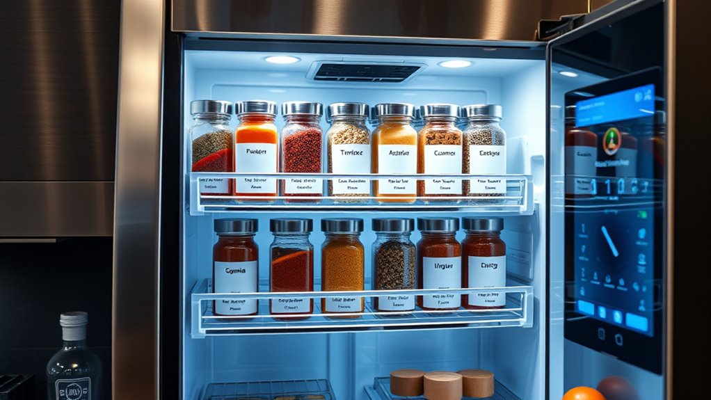 smart fridge spice organization