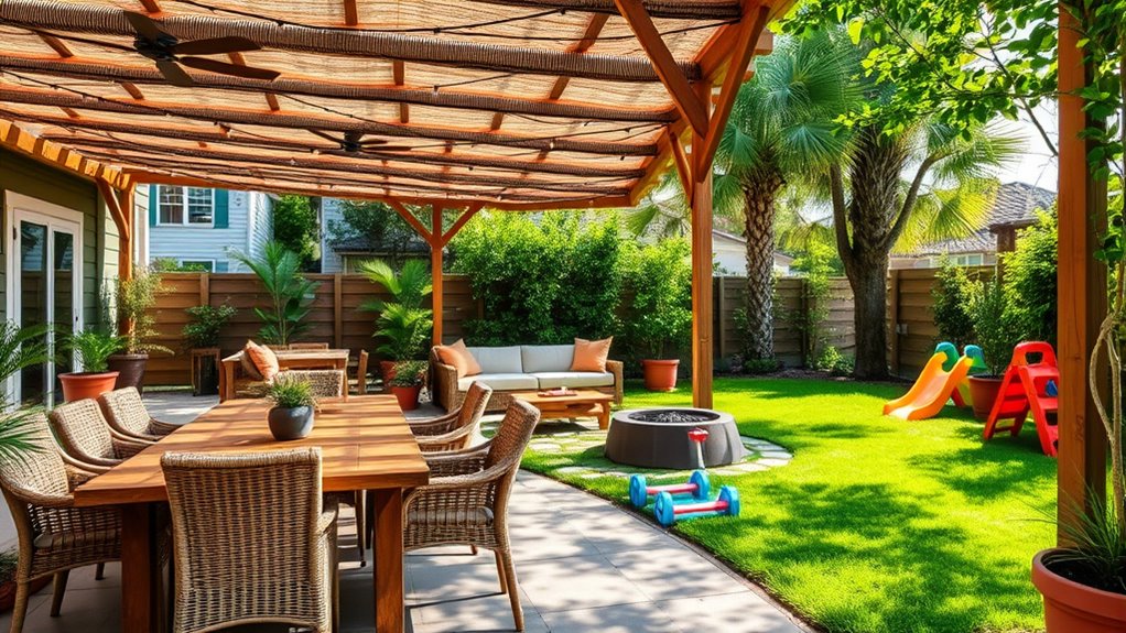versatile outdoor living area