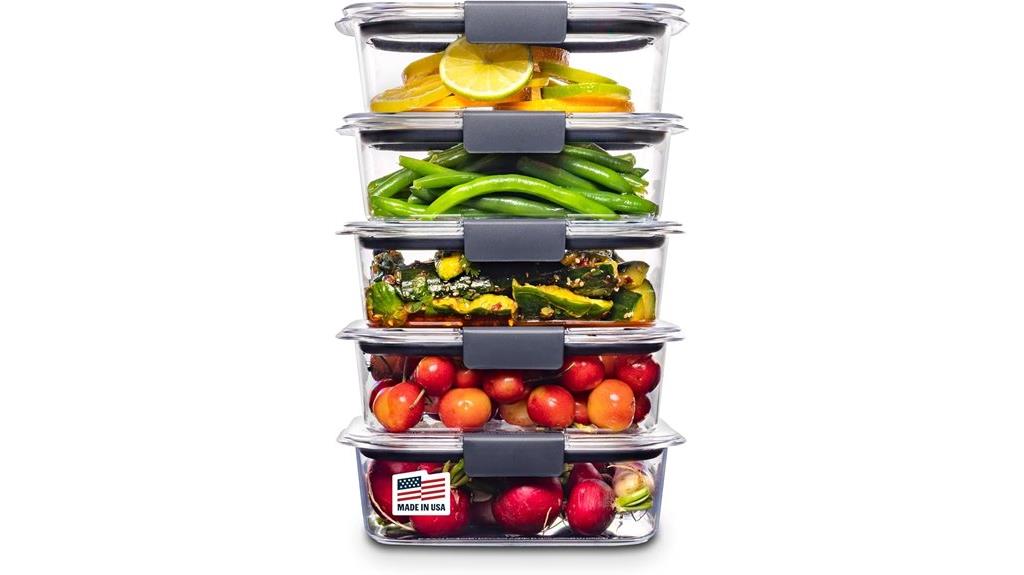 clear durable food containers