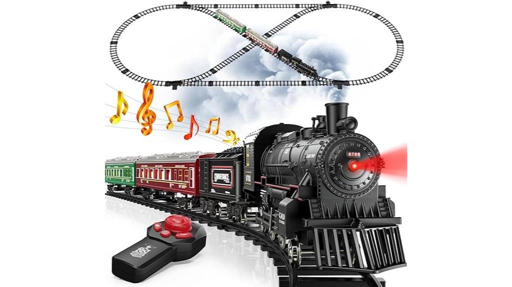 glowing carriage remote train