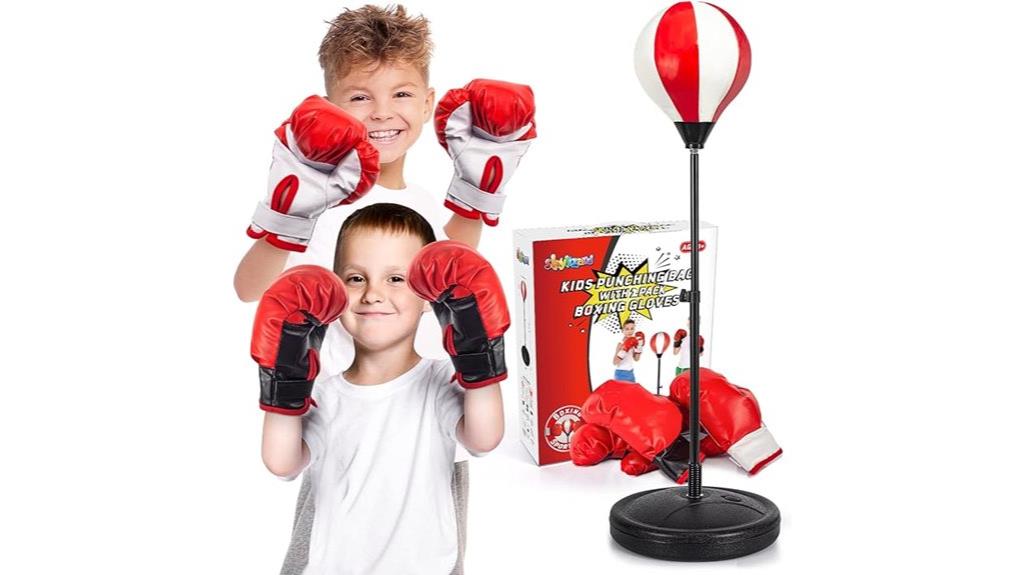kids punching bag with accessories