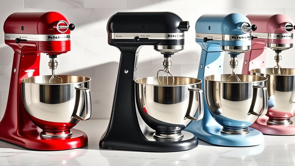 top kitchenaid mixer colors