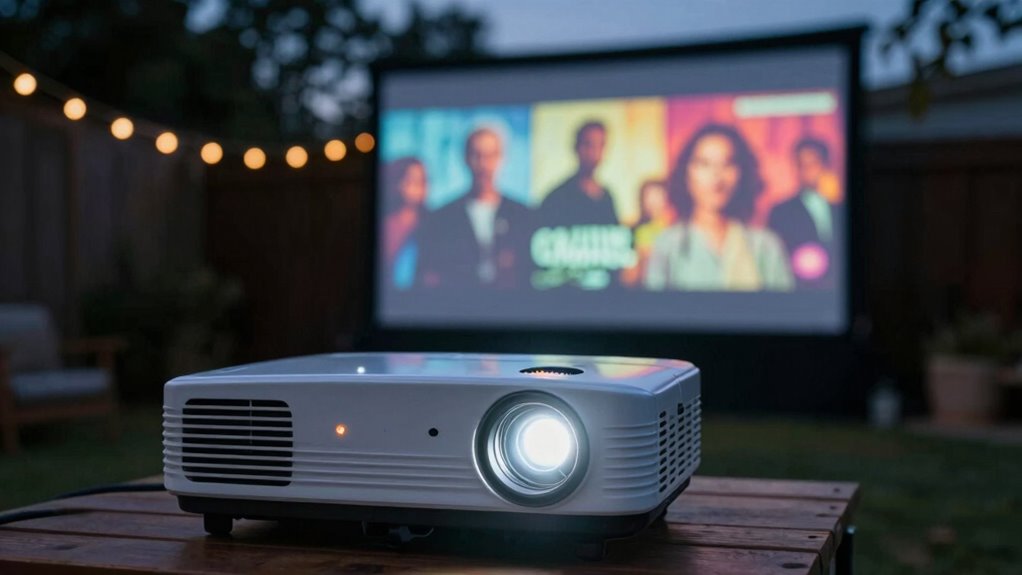 adjust projector for brightness