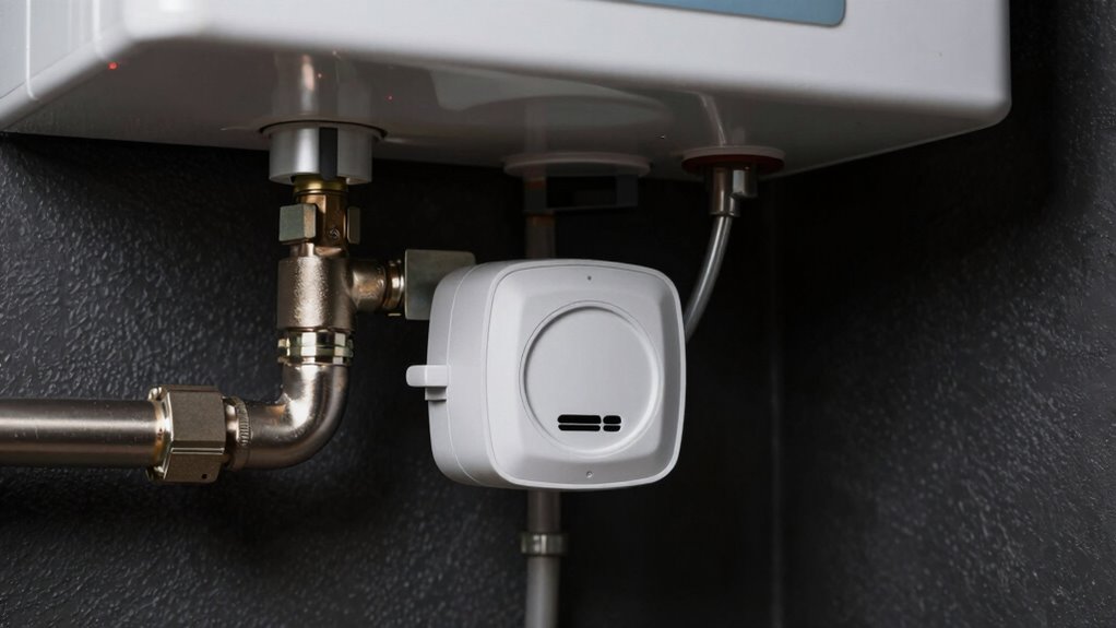 discreet leak sensor placement