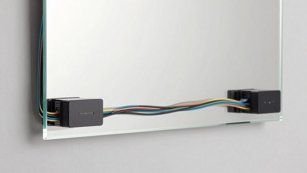 ensure safe smart mirror wiring