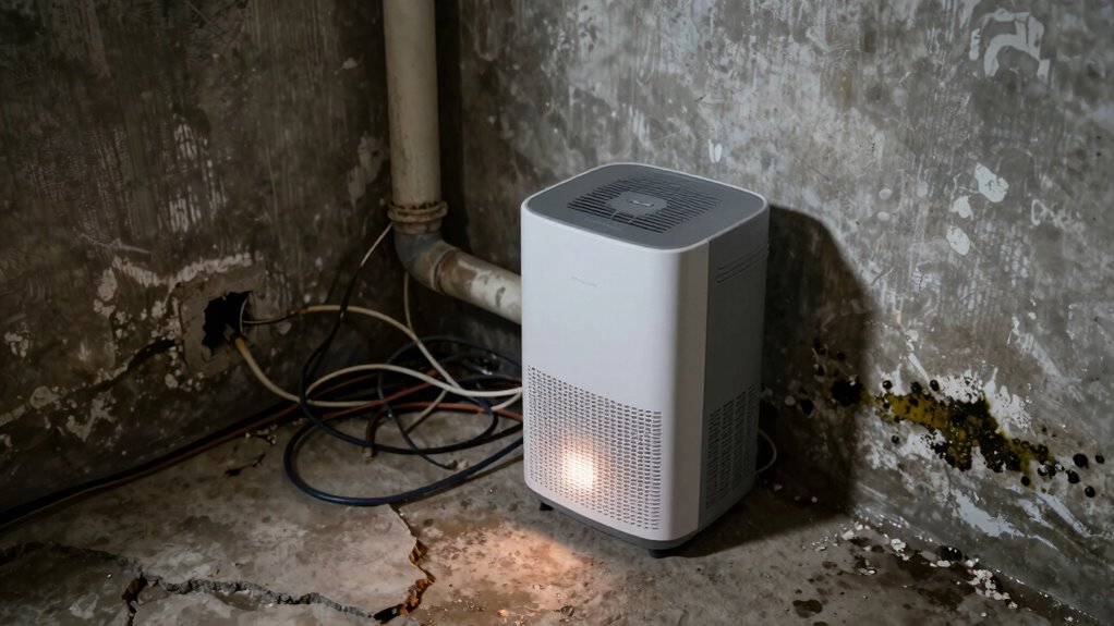 improper crawl space dehumidifier installation