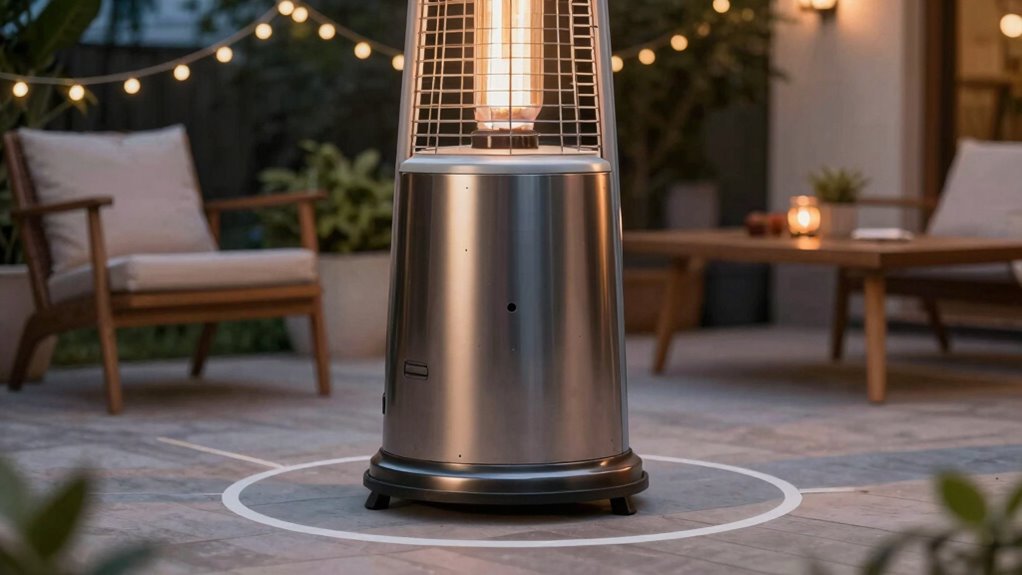 maintain safe heater clearance