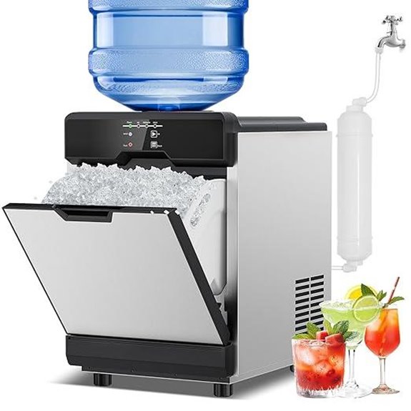 nugget ice maker stainless