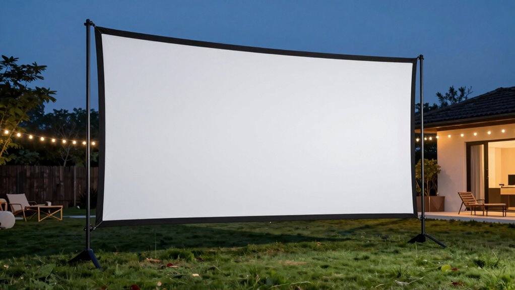 outdoor projector screen considerations