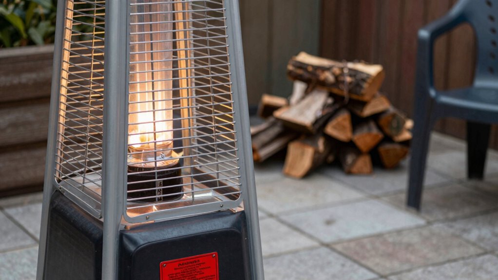 proper patio heater placement
