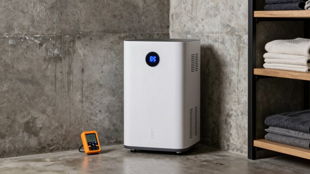 properly sized efficient dehumidifier