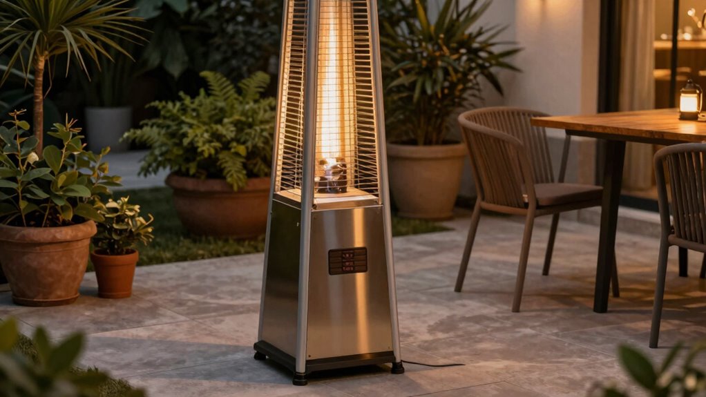 safe patio heater placement