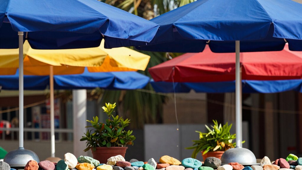 secure umbrella base weights