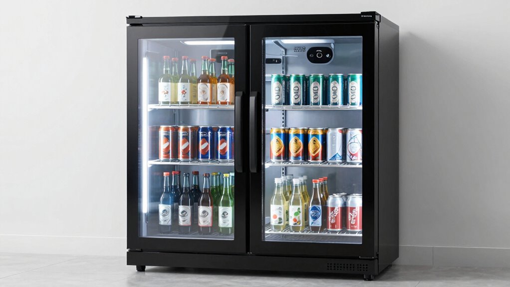 top dual zone beverage coolers