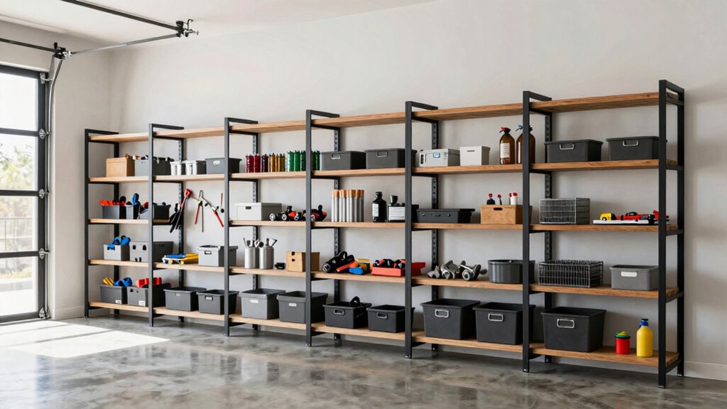 top garage shelving systems