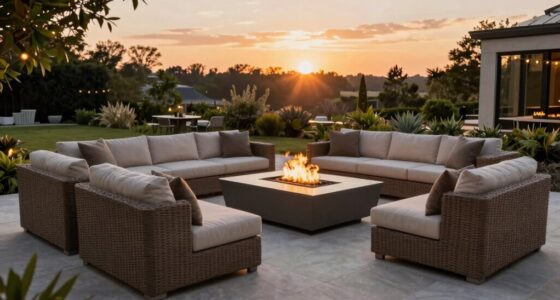 top outdoor fire table sets