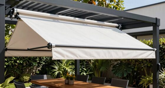 top retractable pergola shades