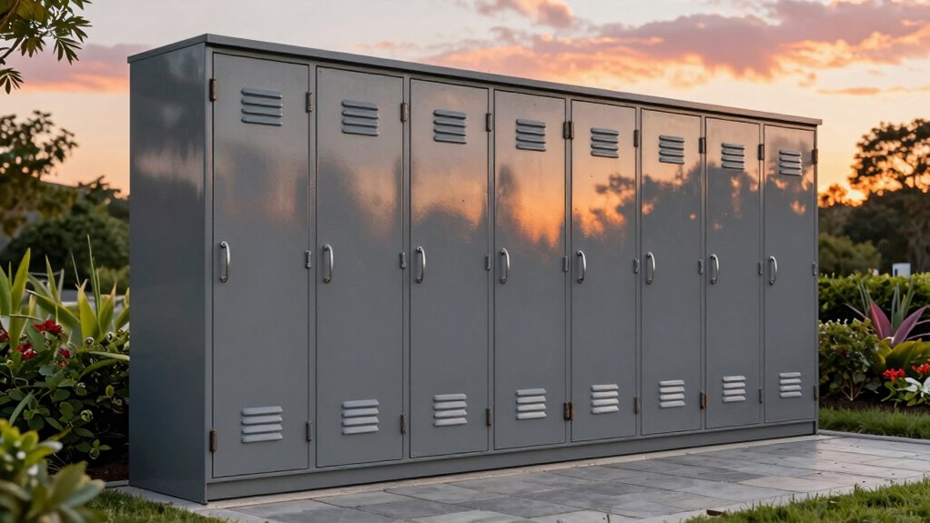 top tall weatherproof cabinets