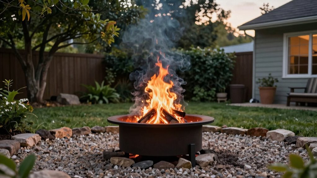 wind aware fire pit placement