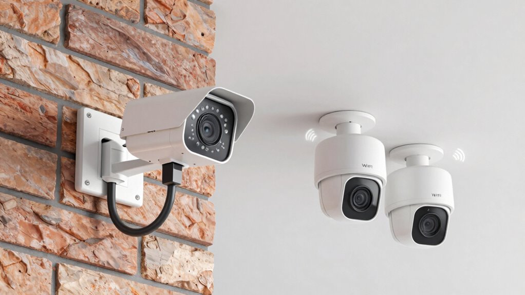 wiring choice for cameras