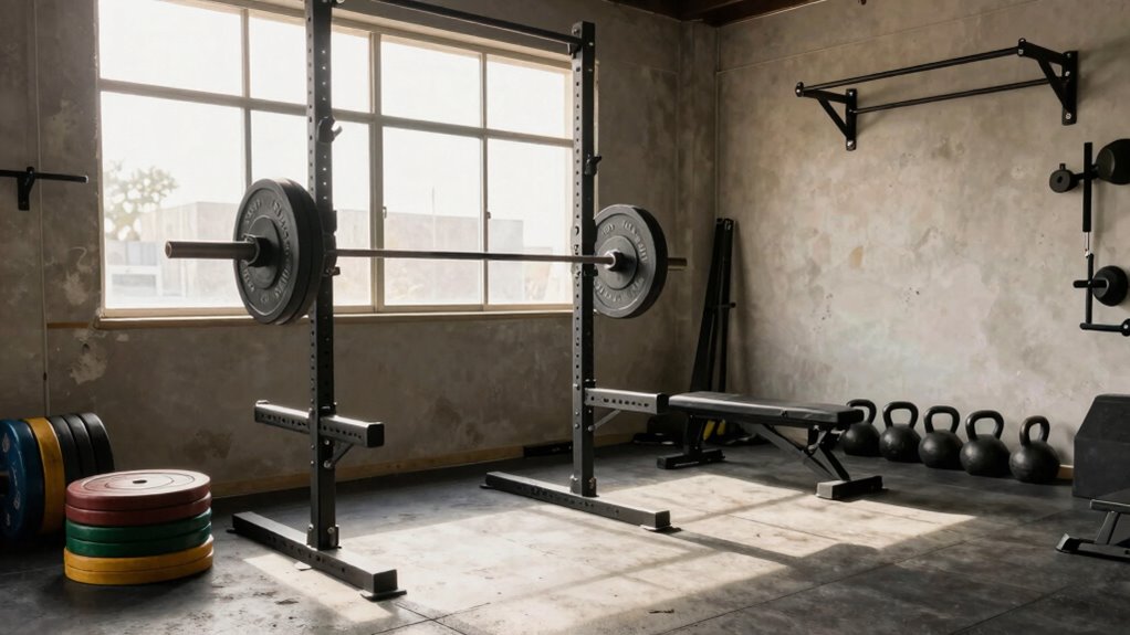 comprehensive garage fitness setup