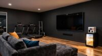 create a multimedia fitness space