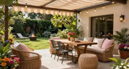 create comfortable outdoor space