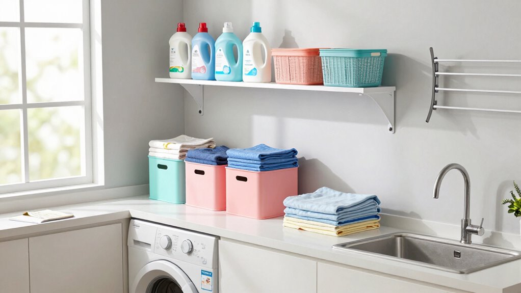 efficient organized laundry space