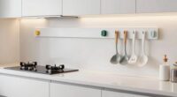 hidden backsplash for cleaning