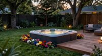 hot tub placement impacts backyard ambiance