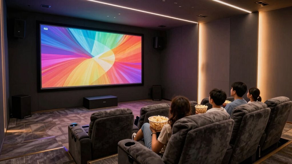 immersive soundproofed comfortable theater