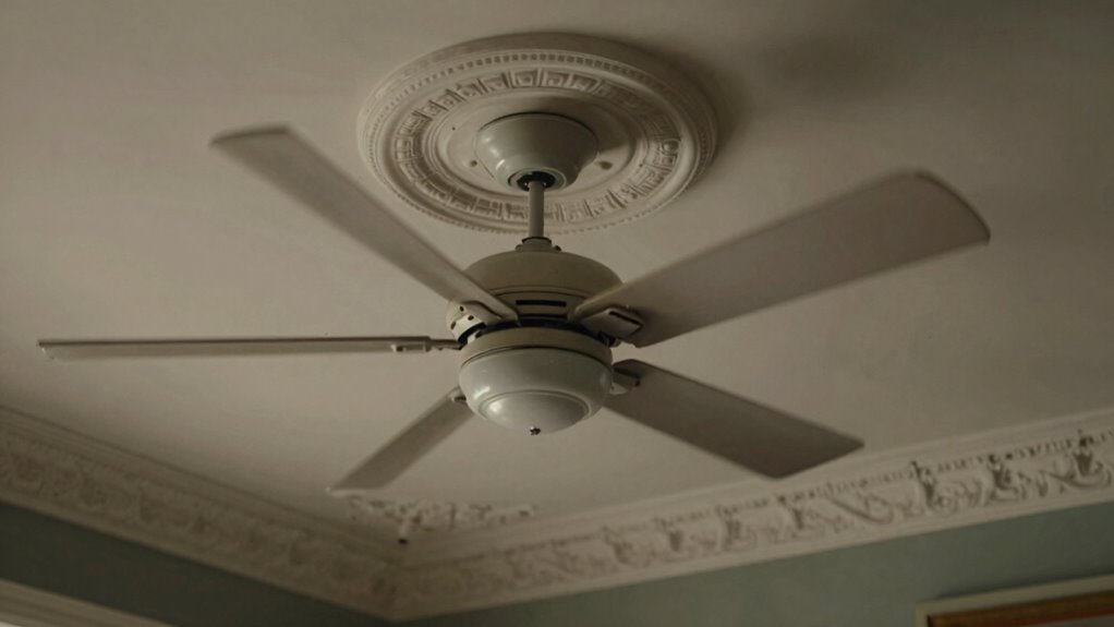 incorrect ceiling fan positioning