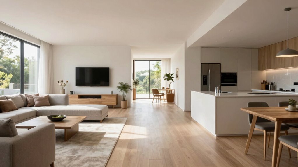open bright functional layout