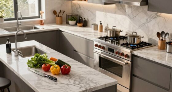organize kitchen work areas