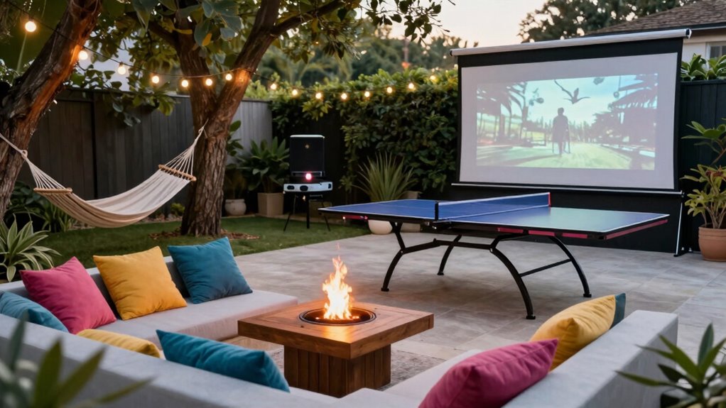outdoor gaming and home theater