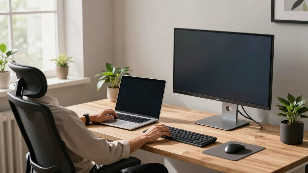 My two-part desk setup (2025)