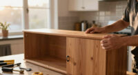 This “Haphazard” Kitchen Got an IKEA Hack with Cherrywood Cabinets