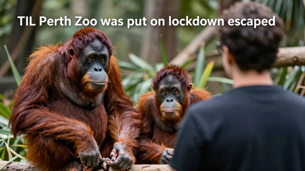 TIL in 2017 Perth Zoo was put on lockdown when two orangutans briefly escaped their enclosure. A 5-year-old male orangutan fell over a barrier & into a garden bed outside the enclosure. His mom then simply went to retreive him before using the visitor boardwalk to go back to her exhibit voluntarily.
