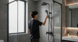 A 2010 Basement Bathroom Got a Calm and Modern Shower Redo