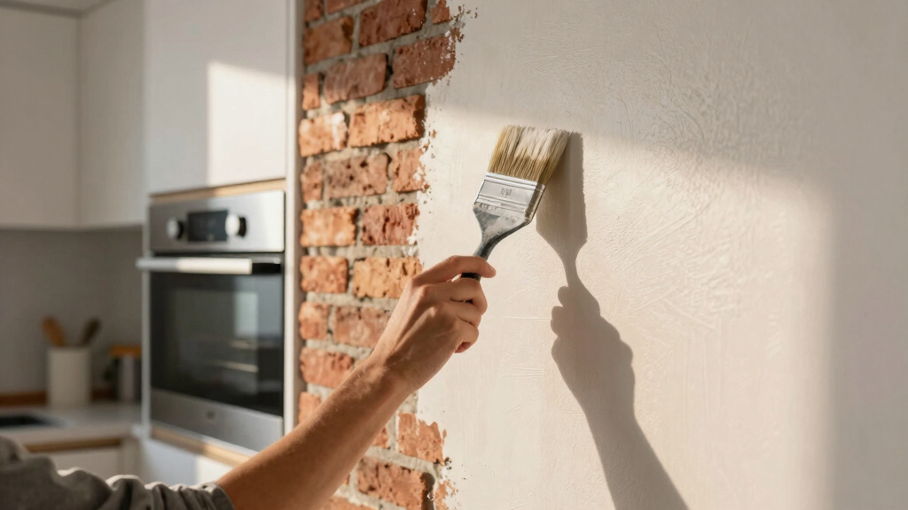 Before & After: Out With the Faux Tuscan Kitchen, In With the Elegant Plaster Work