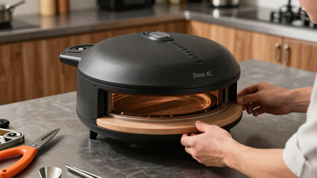 Dome XL (Gen 2) pizza oven in Black Orange by Tonester and Gozney