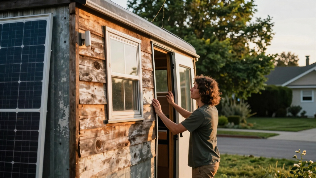 He Turned an Old Cargo Van into a 2-Story Tiny House!