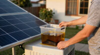 Home cooling panel based on PV and waste cooking oil