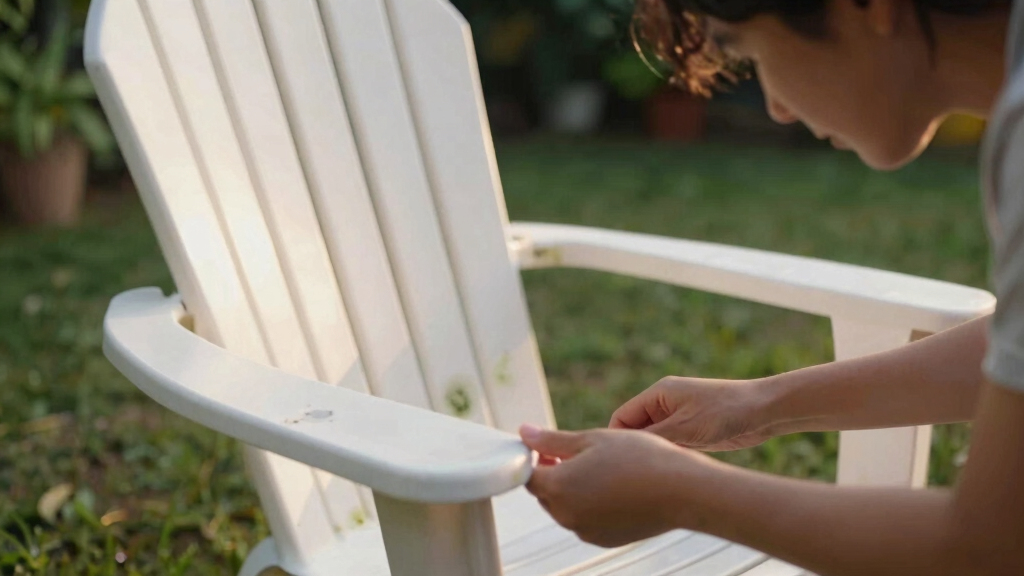 How the clean plastic adirondack chairs with “mold”?