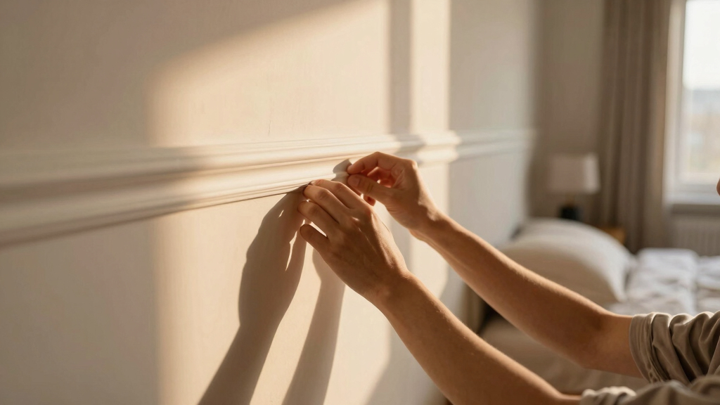 Picture Rail Molding Made Their 140-Square-Foot Bedroom Feel Taller