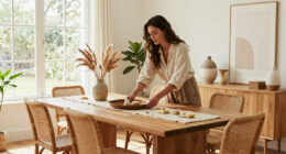 She Made a Few Boho Swaps, and Now the Dining Room Feels More Like Her